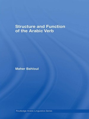 cover image of Structure and Function of the Arabic Verb